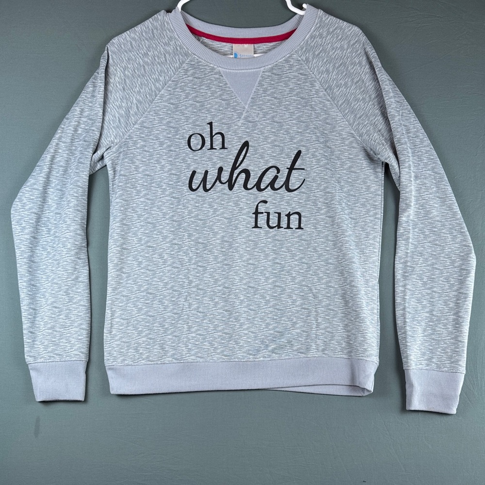 Gray Sweatshirt with Fun Slogan